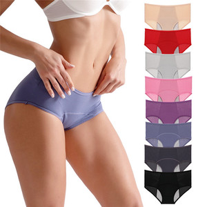 Dropshipping 10 taglie a buon mercato maglia traspirante periodo biancheria intima mestruazioni a prova di perdite fisiologiche Plus Size mutandine mestruali - Product Image 1