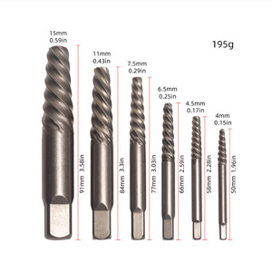 Yunbei Yb Screw Extractor Set Metric Tungsten Steel Spiral Flute For Damaged Screws Bolt Removal <b>Tool</b> - Product Image 2