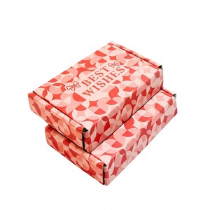 Personalized Custom Packaging <b>Boxes</b> Pink Shipping Box Gift Mailer Corrugated Carton Moving <b>Cardboard</b> Box With Logo - Product Image 3