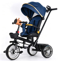 Le dernier modèle de tricycle pour enfants avec poignée de poussée, tricycle pliable 4-en-1 avec pédales, vélo d'équilibre pour enfants