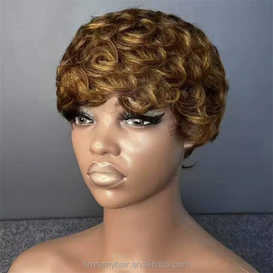 <span class=keywords><strong>ผม</strong></span>เรมี่บราซิลสำหรับวิก<span class=keywords><strong>ผม</strong></span>สีบลอนด์นางฟ้าสำหรับผู้หญิง613 # ธรรมชาติมองสั้นสำหรับวิกตัดนางฟ้า machihen ขาวทำ - Product Image 4