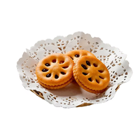 Napperons ronds en papier blanc de qualité alimentaire, napperons en dentelle pour la décoration de gâteaux et de desserts, vente en gros