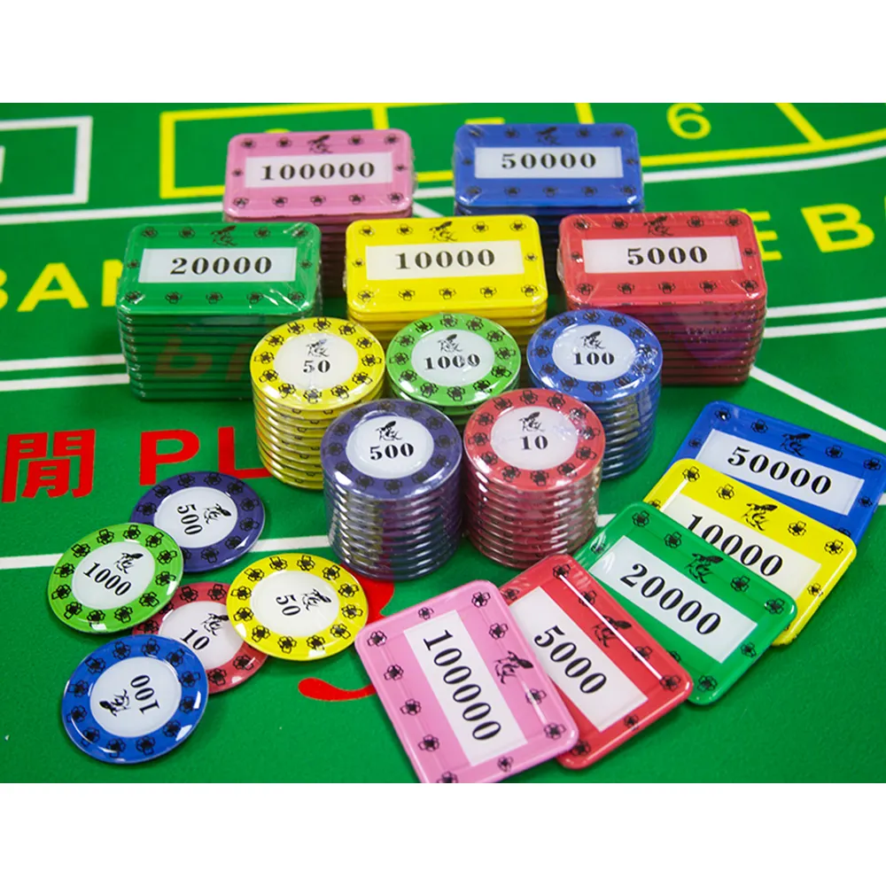 Convenient Harmless Nontoxic Acrylic two layer screen printing set code poker chips case