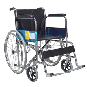 Silla de ruedas de transporte de aleación de aluminio plegable estándar silla de ruedas manual ligera <span class=keywords><strong>para</strong></span> <span class=keywords><strong>personas</strong></span> mayores discapacitadas <span class=keywords><strong>con</strong></span> frenos de mano - Product Image 2
