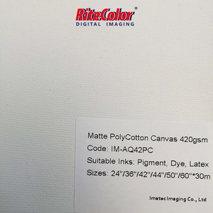 Chất lượng cao 44inch Cotton Poly <span class=keywords><strong>Canvas</strong></span> CuộN máy in phun cho in ấn mực nước - Product Image 3