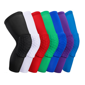 Long <b>Elastic</b> Honeycomb <b>Knee</b> <b>Support</b> Brace Volleyball Basketball Football <b>Knee</b> Pads Breathable Compression <b>Knee</b> Sleeve - Product Image 6