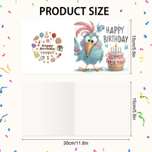 Dier Olifant Kip Aap Schaap Hond 5D 6 stuks DIY knutselwerk wenskaarten diamant schilderijen creatief cadeau - Product Image 6