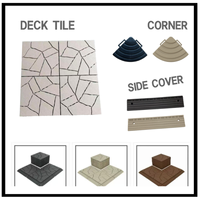 Dalles de terrasse carrées emboîtables personnalisées, antidérapantes, en plastique, pour l'intérieur et l'extérieur, pour jardin, salle de bain, salon