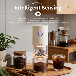 เครื่องบดเมล็ด<span class=keywords><strong>กาแฟ</strong></span>แบบพกพา ชาร์จไฟได้ ผลิตจากพลาสติกและโลหะ ใช้ในบ้านได้ อัตโ<span class=keywords><strong>นม</strong></span>ัติเต็มรูปแบบ ขนาดเล็ก บดละเอียดเป็นผงกาแฟ - Product Image 4