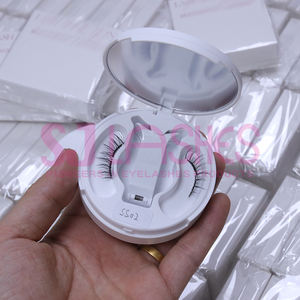 Cils magnétiques personnalisés en fibres naturelles avec applicateur, style doux et moelleux, faciles à poser, sans colle requise - Product Image 5