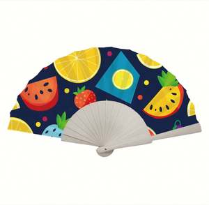 Abanicos Plegables de Madera Tradicionales Personalizados, Ecológicos, Tallados con Flores y Ángeles, Portátiles, Recuerdo, Modelo de Pintura, Decoración, Promociones - Product Image 4