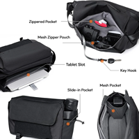 Sac à bandoulière pour appareil photo 8L, support pour trépied, léger, résistant aux éclaboussures, antivol, sac bandoulière pour appareil photo reflex numérique, objectif sans miroir, ordinateur portable