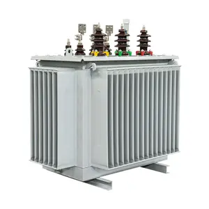 Transformador de distribución de electricidad, transformador trifásico sumergido en aceite, 100kva 200kva S11