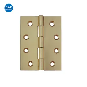 High Quality Hardware Fitting Square Corner Silent Solid Brass Door Hinge for Wood Door