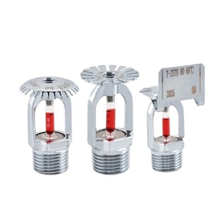 Tête de sprinkler d'incendie verticale à 68 degrés, avec protection en orange - Product Image 1