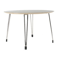 Table de banquet moderne en métal de 3,94 pieds pour hôtel, maison, restaurant, salon, hôpital - Durable et pliable