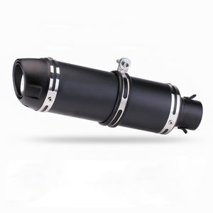 Silenciador de tubo de escape modificado para motocicleta CBR650 <span class=keywords><strong>KTM790</strong></span> R1 R3 F02 CORSA EVO tubo de escape redondo LOGOTIPO DE ACERO INOXIDABLE - Product Image 1