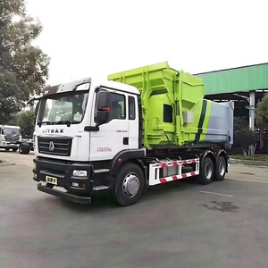 Camion benne à benne basculante OEM HOWO avec compacteur de déchets portable pour la gestion des déchets solides et les centres de recyclage - Product Image 2