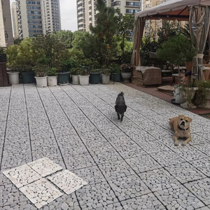 Verrouillage pont carrelage pierre 12x12 pouces étanche Patio pavés pour la maison balcon piscine jardin porche - Product Image 2