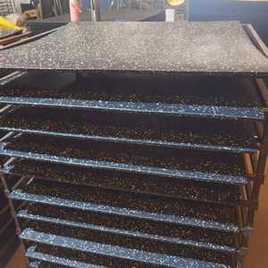 Tappetino in <span class=keywords><strong>Gomma</strong></span> EPDM Antiscivolo 100*100*25mm Personalizzabile per Palestra con Fondo Concavo Convesso e Fibbia per Pavimentazione Interna - Product Image 6