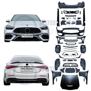 Kit de carrocería para guardabarros de parachoques delantero Clase C para <span class=keywords><strong>Mercedes</strong></span> <span class=keywords><strong>Benz</strong></span> W206 2022 <span class=keywords><strong>2023</strong></span> 2024 2025 actualización a W206 Kit de carrocería de cuerpo ancho <span class=keywords><strong>C63</strong></span> <span class=keywords><strong>AMG</strong></span> - Product Image 1