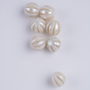 Wholesale 11-14mm Natural Freshwater Carved White Color Options DIY Particle Accessories for Bracelets Necklaces <b>Piercings</b> - Product Image 3