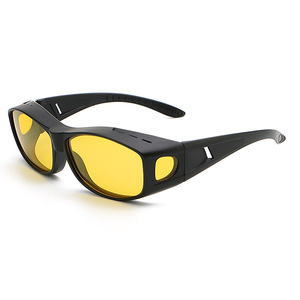 Gafas de visión nocturna para conducir, polarizadas, UV400, montura negra, estilo deportivo para hombre - Product Image 1