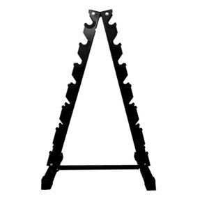 YOBER vente en gros meilleure maison en forme de A huit paires de supports de stockage d'haltères verticaux salle de sport 10 paires de présentoirs d'haltères hexagonaux en acier - Product Image 3