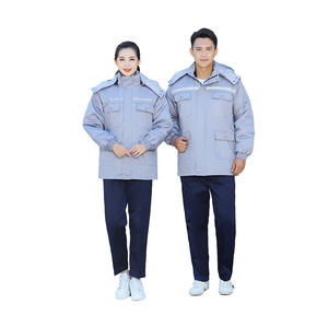 Chaqueta acolchada de algodón para <span class=keywords><strong>electricista</strong></span> para Otoño Invierno tira reflectante taller <span class=keywords><strong>ropa</strong></span> de protección laboral <span class=keywords><strong>ropa</strong></span> de trabajo gruesa larga - Product Image 1