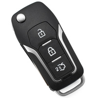 Coque de clé de voiture à 3 boutons, vide, pour télécommande, avec lame, sans circuit imprimé, pour remplacement de boîtier de verrouillage/déverrouillage du coffre