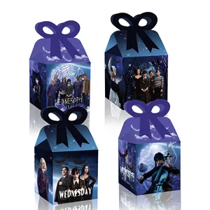 Коробка для подарков ко дню рождения Huancai, бумажная коробка с бантиком, коробка для печенья, конфет, конфет, для американских ТВ-сериалов, товары для вечеринок