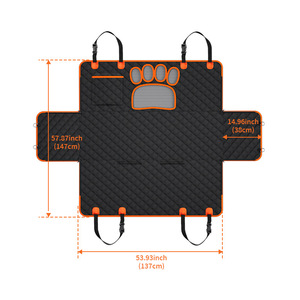 Housse de siège auto universelle personnalisée pour animaux de compagnie, imperméable, avec protection de siège arrière en maille, pour chiens et chats - Vente chaude - Product Image 3