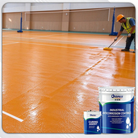 Peinture époxy pour sols, résistante à l'usure, couleur orange peel, antidérapante, adaptée aux allées, aux parkings et aux ateliers