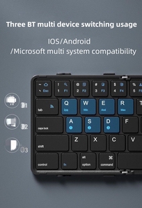 Mini <span class=keywords><strong>tastiera</strong></span> BT-1503 per laptop, <span class=keywords><strong>smartphone</strong></span>, tablet, <span class=keywords><strong>tastiera</strong></span> Android iOS universale, <span class=keywords><strong>tastiera</strong></span> wireless pieghevole intelligente Bluetooth. - Product Image 4