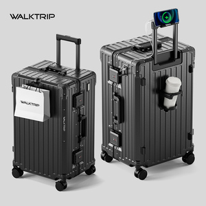 Walktrip Unisex 20/24/28/30 pollici telaio in alluminio Multi-funzionale <span class=keywords><strong>valigia</strong></span> <span class=keywords><strong>grande</strong></span> qualità Spinner ruote Unisex <span class=keywords><strong>valigia</strong></span> di qualità - Product Image 6