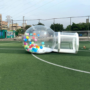 Maison à bulles en PVC de taille personnalisée pour l'extérieur tente gonflable de fête maison de mariage maison à bulles gonflable avec ballons - Product Image 6