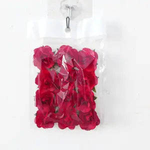 Vente en gros Mini fleur artificielle en papier Rose pour la décoration intérieure pour Noël Pâques Fête des Mères