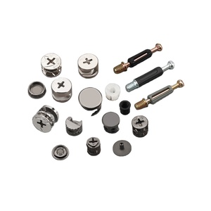 Furniture Hardware <b>Cabinet</b> Fitting Plastic Accessories Mini Fixing Connecting Rod Bolts Zinc Plated Cam <b>Lock</b> Bolt Screw - Product Image 1