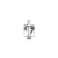 G-025-cross européen et américain nouvelle croix unique plaqué or dents grilles rappeur hip-hop bijoux grilles pour anniversaire