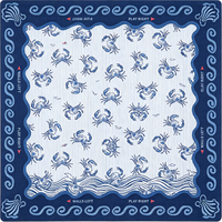 Tapis de mahjong américain de plusieurs tailles, motif Blue Coast, nappe antidérapante et imperméable, résistante aux plis