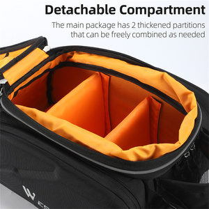 WEST BIKING <span class=keywords><strong>sacoche</strong></span> de vélo multifonctionnelle pour moto <span class=keywords><strong>sacoche</strong></span> de vélo étanche sac de transport de selle de vélo - Product Image 3
