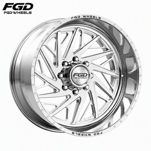 Roue forgée personnalisable à déport négatif style H de 20, 22, 24, 26, 28 pouces pour CHEVROLET Colorado Silverado 1500 Silverado HD - Product Image 2