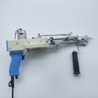 Pistolet de tufting 2-en-1 à poils longs en stock à prix de gros, machine à tufting manuelle pour tapis 3D, hauteur de poils 35-45 mm