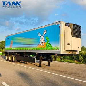 Nuevo refrigerado 3 ejes Consulte enfriador congelador Van Tractor camión refrigerado Semi remolque precio para la <span class=keywords><strong>venta</strong></span> - Product Image 3