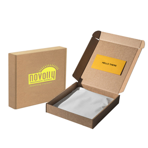 Thiết kế miễn phí hộp các tông bao bì tùy chỉnh in logo tự dính niêm phong Tear Strip vận chuyển bưu phẩm hộp - Product Image 2