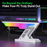 Soporte para Tarjeta Gráfica SNOWMAN, Soporte para GPU con Altura Ajustable, Sincronización ARGB, Soporte para GPU