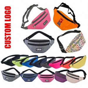 Sac de taille sport en cuir Oxford avec logo personnalisé, fermeture éclair étanche, pour téléphone portable, course à pied et jogging - Product Image 4