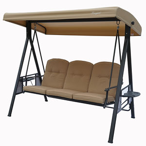 Tslin Hoge Kwaliteit Hangende Schommel Stoel Met Kussen Ijzeren Stand Tuin Patio Park Hotel Home Gebruik Buitenshuis - Product Image 1