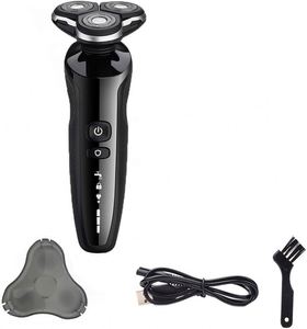 3-in-1 Men's <b>Mini</b> Rotary Electric Shaver USB Rechargeable 1200mAh Beard Trimmer Foil Razor for Body Face Household Use - Product Image 1