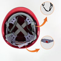 Nouvelle couleur vente chaude épaissie laquée casque de protection ABS cercle Type chantier casque de sécurité ventilé